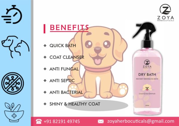 White label Dog dry bath